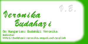 veronika budahazi business card